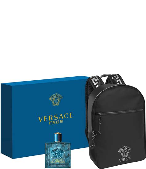 versace perfume backpack set|versace men's perfume with backpack.